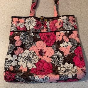 Mocha Rouge Vera Bradley Tote Bag